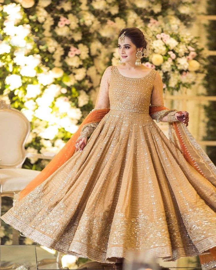 Golden Grace Party Wear