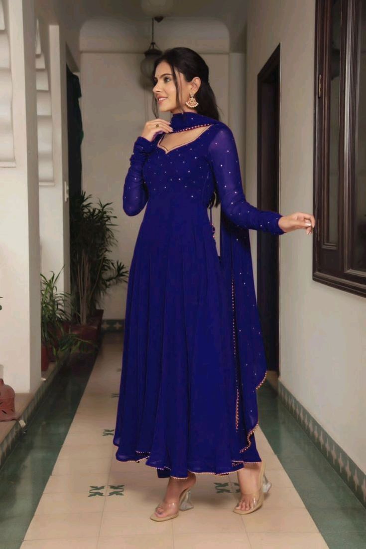 Royal Indigo Kurthi